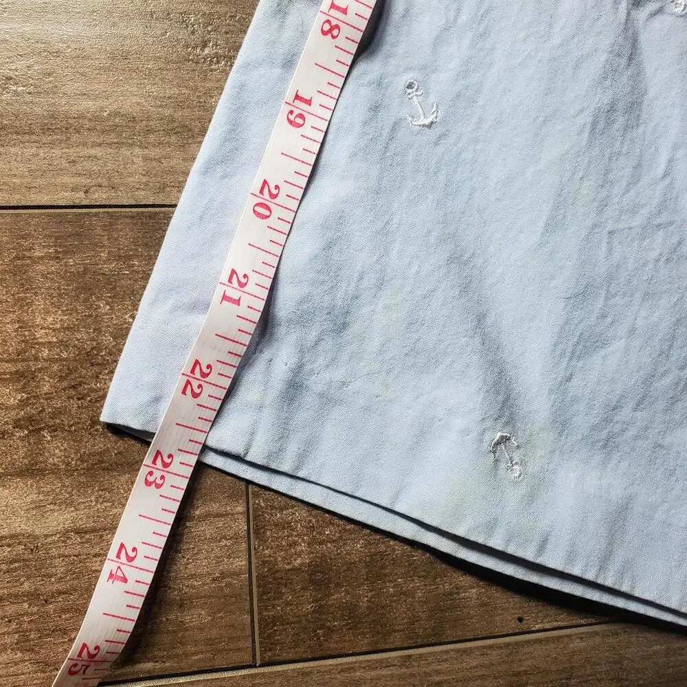 Tommy Hilfiger Women's Blue Embroidered Cropped Golf Pants Size 10 - Picture 10 of 12